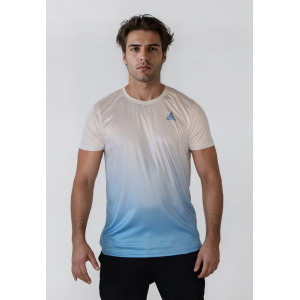 Koszulka Sportowa Gradient Biel–Błękit