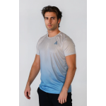 Koszulka Sportowa Gradient Biel–Błękit