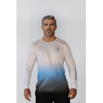 Longsleeve Sportowy Gradient Biel-Błękit