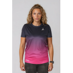 Koszulka Sportowa Gradient Grafit–Róż